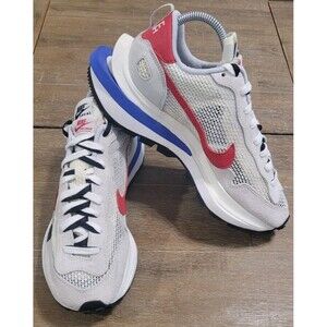 Size 9.5 - Sacai x Nike Vapor Waffle Sail Men's Running Shoes NEW White Red Blue